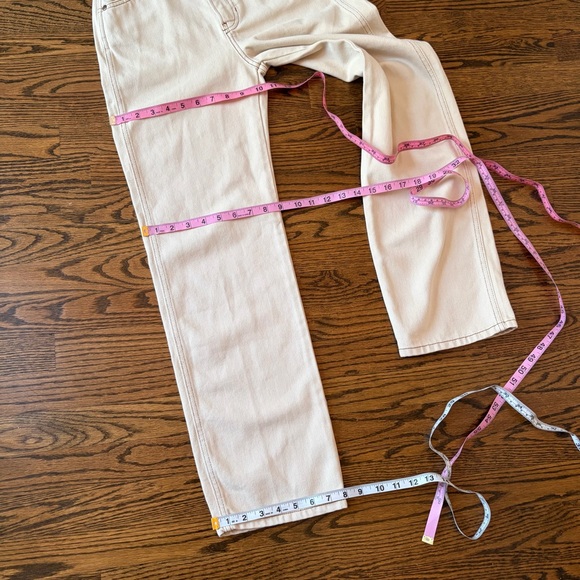 Reformation Cowboy Almond EUC Straight Leg Jeans Size 25 - Picture 10 of 12